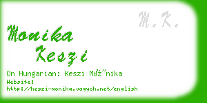 monika keszi business card